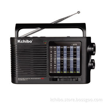 FM radio with MP3 player, audio files on SD card and U disk can be played, 220V AC power